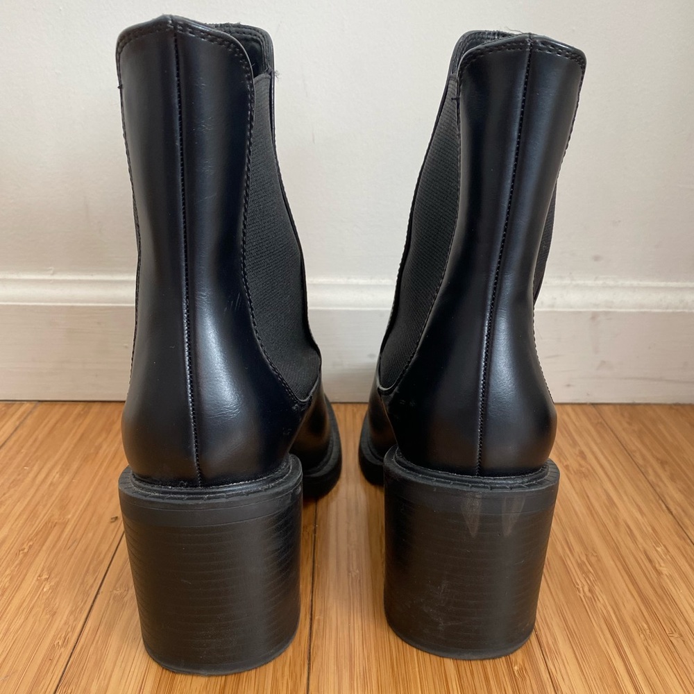 ZARA Faux Leather Booties - Picture 4 of 5